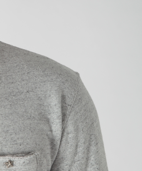 BAYFLOW（ベイフロー）の「ウラパイルプルオーバー（Tシャツ/カットソー・メンズ・オフホワイト/グレー/チャコール・MEDIUM/SMALL/LARGE/X-LARGE）」の5枚目の写真