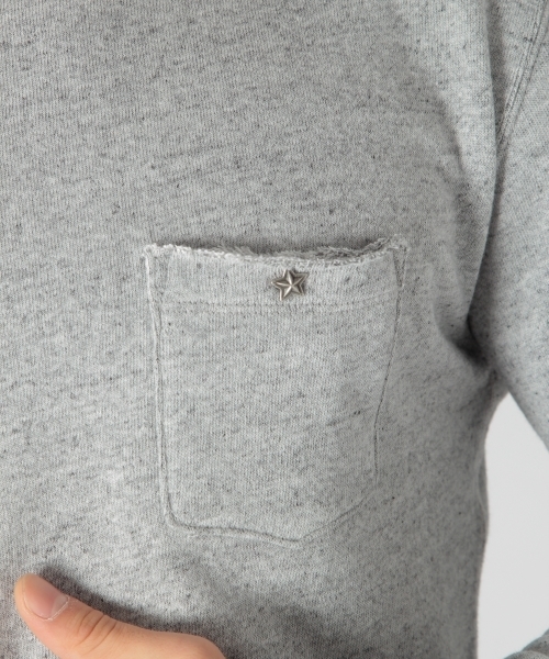 BAYFLOW（ベイフロー）の「ウラパイルプルオーバー（Tシャツ/カットソー・メンズ・オフホワイト/グレー/チャコール・MEDIUM/SMALL/LARGE/X-LARGE）」の7枚目の写真