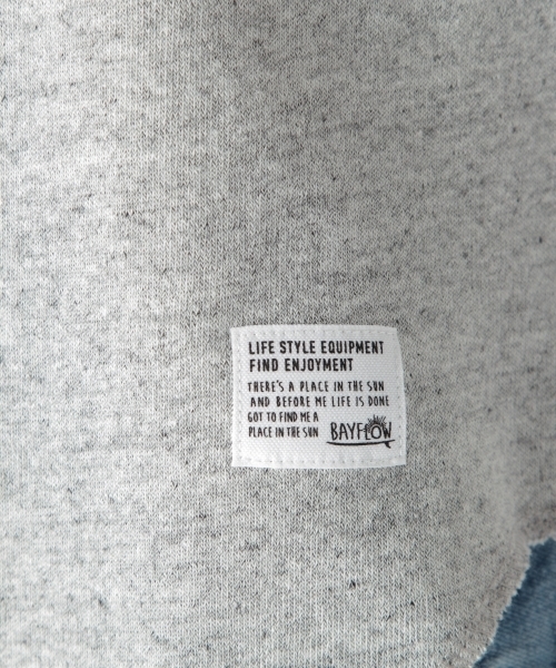 BAYFLOW（ベイフロー）の「ウラパイルプルオーバー（Tシャツ/カットソー・メンズ・オフホワイト/グレー/チャコール・MEDIUM/SMALL/LARGE/X-LARGE）」の11枚目の写真