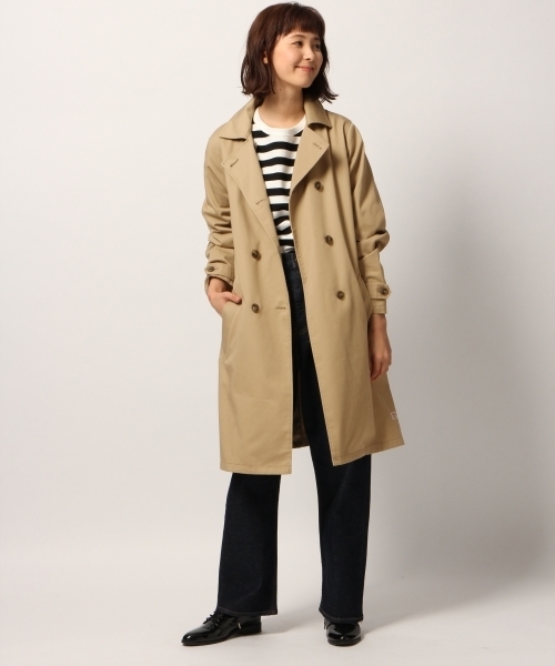 GLOBAL WORK（グローバルワーク）の「Dickiesトレンチコート/785876　《スプリングコート》（トレンチコート・レディース・ベージュ/ネイビー・MEDIUM/LARGE）」の11枚目の写真