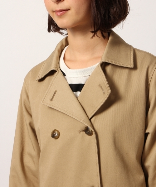 GLOBAL WORK（グローバルワーク）の「Dickiesトレンチコート/785876　《スプリングコート》（トレンチコート・レディース・ベージュ/ネイビー・MEDIUM/LARGE）」の13枚目の写真