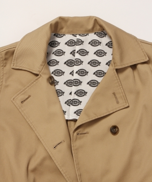 GLOBAL WORK（グローバルワーク）の「Dickiesトレンチコート/785876　《スプリングコート》（トレンチコート・レディース・ベージュ/ネイビー・MEDIUM/LARGE）」の4枚目の写真