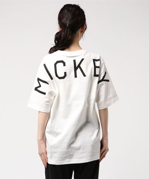 Disney（ディズニー）の「サングラスミッキーT（Tシャツ/カットソー・レディース・ブラック/ホワイト・LL/M/L）」の4枚目の写真