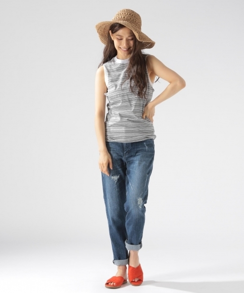 Afends(アフェンズ)の「【AFENDS(アフェンズ)】DANTE BANDCUT(Tシャツ/カットソー・レディース・グレー・SMALL)」の2枚目の写真