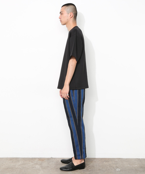 ADAM ET ROPE'（アダムエロペ）の「ブライトミニ裏毛スウェットT（Tシャツ/カットソー・メンズ・チャコールグレー/ライトグレー/ブラック・M/L）」の18枚目の写真
