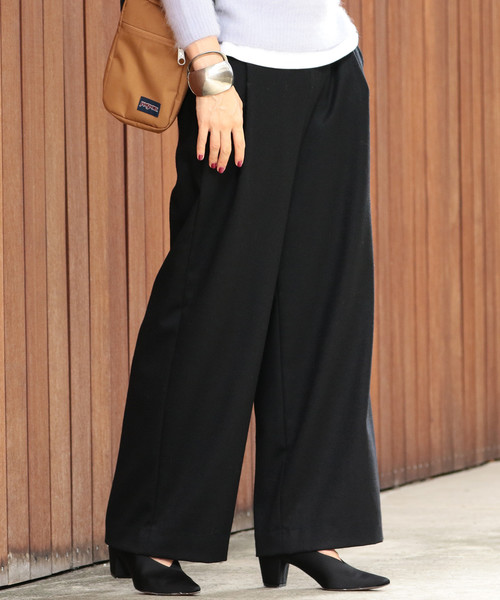BEAUTY&YOUTH UNITED ARROWS（ビューティーアンドユースユナイテッドアローズ）の「BY∴ サキソニータックワイドパンツ ◆（その他パンツ・レディース・ダークグレー/ブラック/オフホワイト/グレー・SMALL/MEDIUM/LARGE）」の14枚目の写真