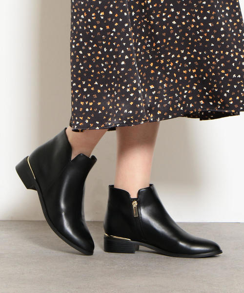 green label relaxing(グリーンレーベルリラクシング)の「★SC ラウンド ショートブーツ(3.0cmヒール) ◆(ブーツ・レディース・ブラック/ブラウン・S/M/L)」の10枚目の写真