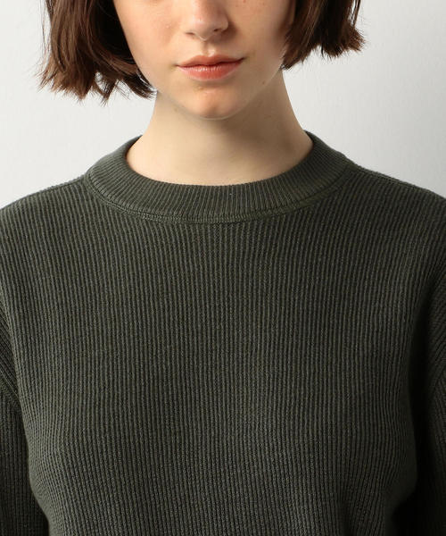 Steven Alan（スティーブンアラン）の「＜Steven Alan＞AZE MILITARY PULLOVER/カットソー（Tシャツ/カットソー・レディース・オリーブ/ダークグレー/オフホワイト・FREE）」の6枚目の写真