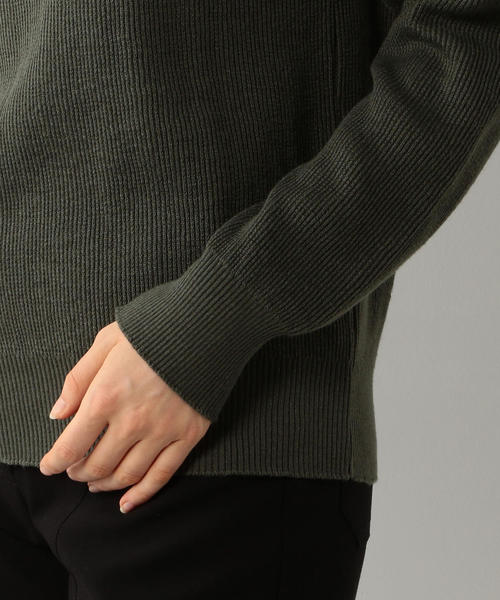 Steven Alan（スティーブンアラン）の「＜Steven Alan＞AZE MILITARY PULLOVER/カットソー（Tシャツ/カットソー・レディース・オリーブ/ダークグレー/オフホワイト・FREE）」の5枚目の写真