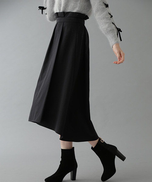 【美品】Sheglit フィッシュテール タックスカート 美品】Sheglit フィッシュテール タックスカート 美品】Sheglit