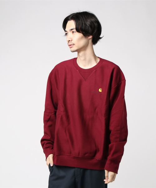 Carhartt WIP(カーハートダブリューアイピー)の「AMERICAN SCRIPT SWEATSHIRT(スウェット・メンズ・ダークグリーン/ブラウン/ダークネイビー/バーガンディー/ヘザーグレー/ブラック・SMALL/MEDIUM/LARGE/X-LARGE/XX-LARGE)」の6枚目の写真