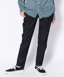 D.M.G/ディーエムジー　フリースデニムリラクシングテーパードパンツ