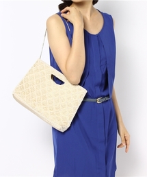 【美品】グレースコンチネンタル ダイアグラム ビーズ クラッチ ハンドバッグ trim_ofgrc_item46b3630e1fb211e