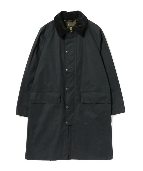 Barbour（バブアー）の「Barbour / NEW BURGHLEY ロングコート（ステンカラーコート・メンズ・ネイビー・40/42/34/36/38）」の3枚目の写真