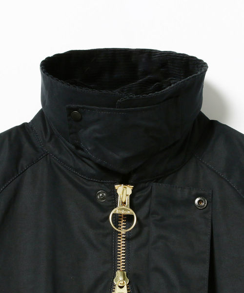 Barbour（バブアー）の「Barbour / NEW BURGHLEY ロングコート（ステンカラーコート・メンズ・ネイビー・40/42/34/36/38）」の4枚目の写真