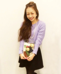 DISCOAT | 【Discoat】編地切替ショート丈プルオーバー(ニット/セーター)