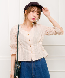 iRENE（アイレネ）の「Floret Ribbon Blouse（シャツ/ブラウス）」 - WEAR