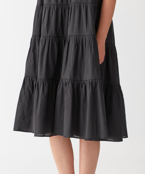 EMMEL REFINES（エメルリファインズ）の「◎【WEB限定】〔ハンドウォッシャブル〕FC HW　ボイルティアードレースワンピース（ワンピース・レディース・オフホワイト/ブラック/ケリー・FREE）」の15枚目の写真