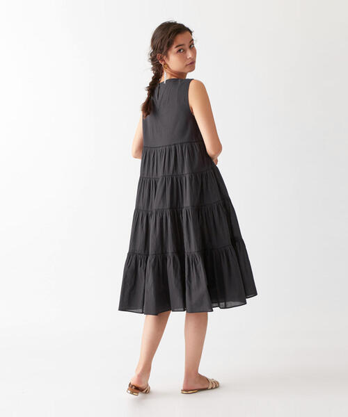 EMMEL REFINES（エメルリファインズ）の「◎【WEB限定】〔ハンドウォッシャブル〕FC HW　ボイルティアードレースワンピース（ワンピース・レディース・オフホワイト/ブラック/ケリー・FREE）」の7枚目の写真