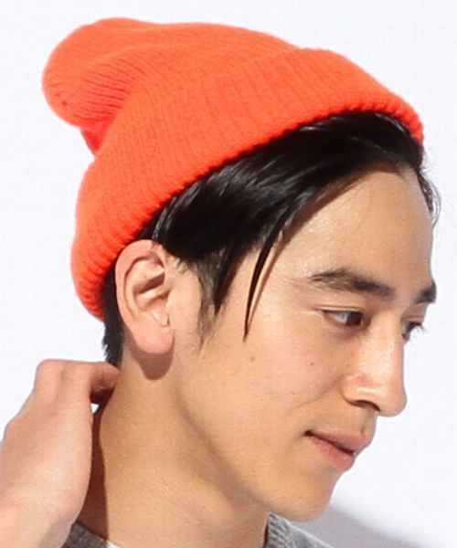 coen(コーエン)の「USAカラービーニー(ニットキャップ/ビーニー・メンズ・ブラック/グレー/レッド/オレンジ/ダークグリーン/コバルトブルー・フリー)」の1枚目の写真