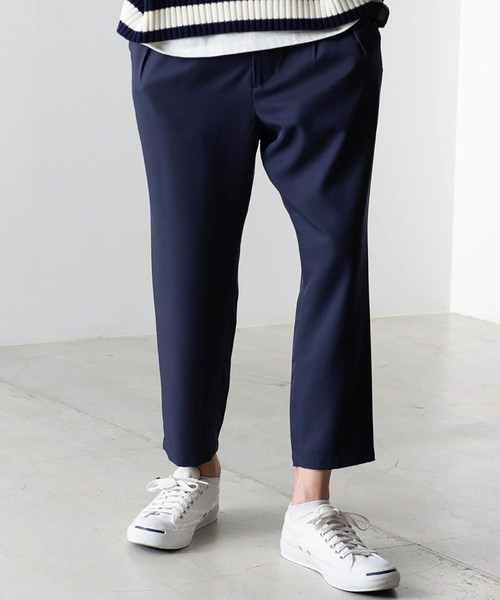 WEGO(ウィゴー)の「WEGO/クロップドペグトップスラックス(スラックス・メンズ・ブラック/ネイビー・SMALL/MEDIUM/LARGE)」の1枚目の写真