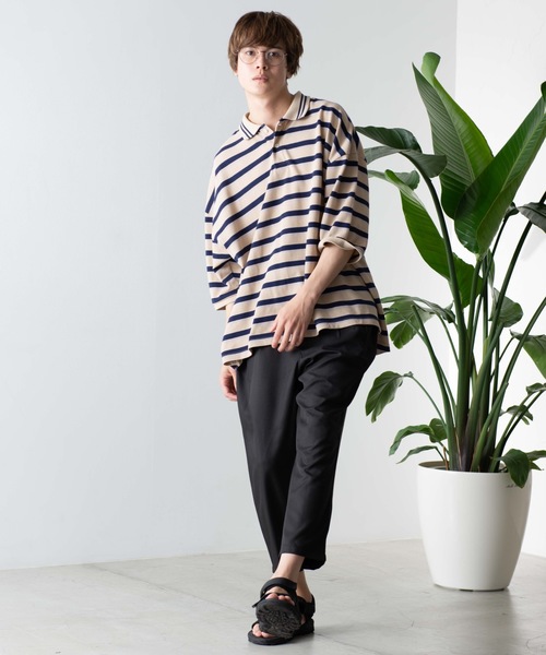 WEGO(ウィゴー)の「WEGO/クロップドペグトップスラックス(スラックス・メンズ・ブラック/ネイビー・SMALL/MEDIUM/LARGE)」の3枚目の写真