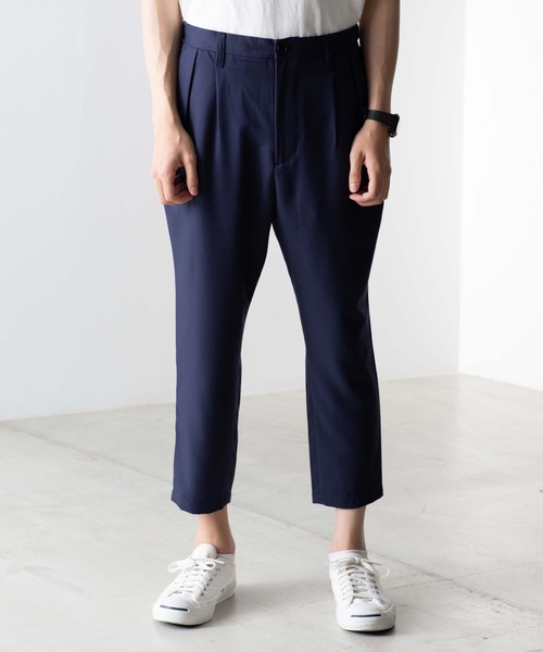 WEGO(ウィゴー)の「WEGO/クロップドペグトップスラックス(スラックス・メンズ・ブラック/ネイビー・SMALL/MEDIUM/LARGE)」の17枚目の写真