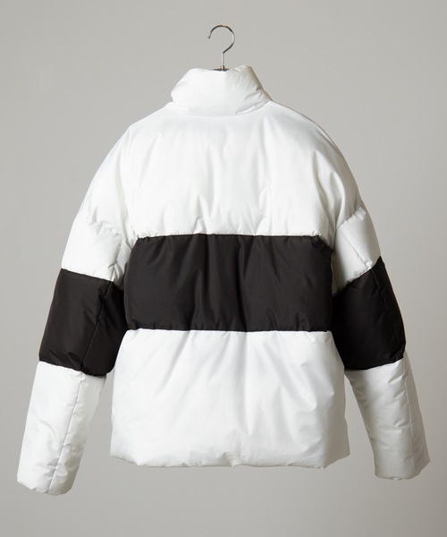 WEGO（ウィゴー）の「WEGO/バイカラーパフィーフェイクダウンジャケット（ダウンジャケット/コート・メンズ・ホワイト/パープル/レッド・MEDIUM/LARGE）」の5枚目の写真