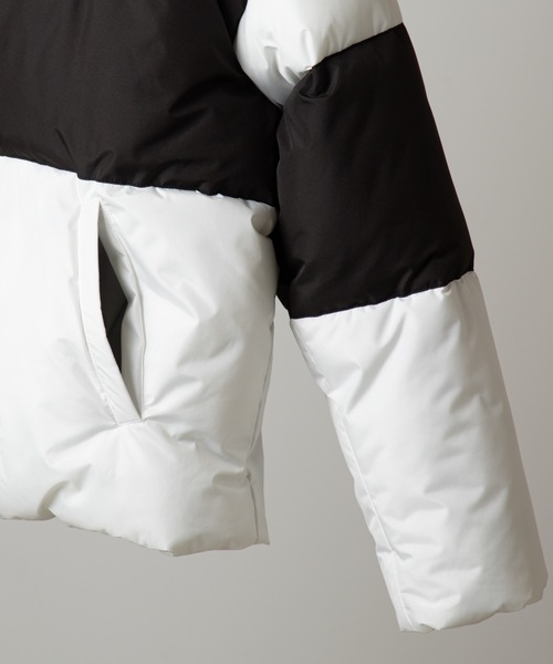 WEGO（ウィゴー）の「WEGO/バイカラーパフィーフェイクダウンジャケット（ダウンジャケット/コート・メンズ・ホワイト/パープル/レッド・MEDIUM/LARGE）」の7枚目の写真