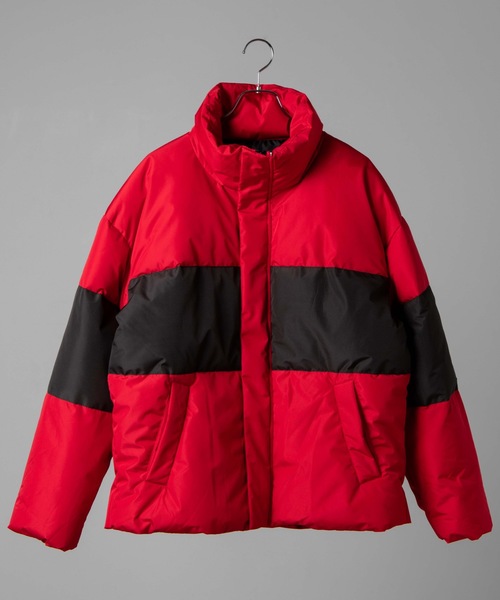 WEGO（ウィゴー）の「WEGO/バイカラーパフィーフェイクダウンジャケット（ダウンジャケット/コート・メンズ・ホワイト/パープル/レッド・MEDIUM/LARGE）」の17枚目の写真