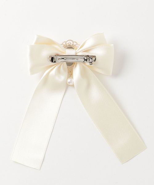 ROJITA(ロジータ)の「ワンポイントビジューバレッタ(バレッタ/ヘアクリップ・レディース・ブラック/ピンク/アイボリー・FREE)」の5枚目の写真