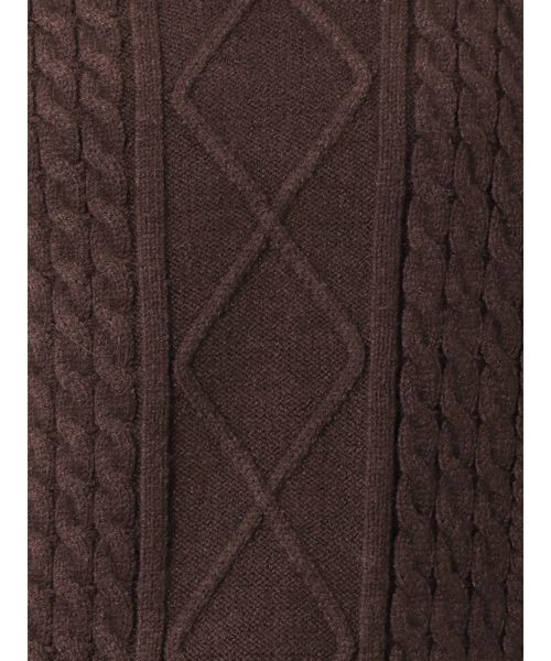 dazzlin(ダズリン)の「ケーブルイレギュラーネックプルオーバー(ニット/セーター・レディース・ブラック/グレー/アイボリー/モカ/グリーン/ベージュ/ブラウン・FREE)」の22枚目の写真