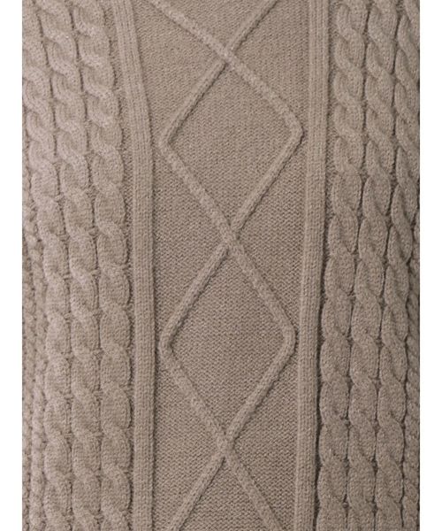 dazzlin(ダズリン)の「ケーブルイレギュラーネックプルオーバー(ニット/セーター・レディース・ブラック/グレー/アイボリー/モカ/グリーン/ベージュ/ブラウン・FREE)」の21枚目の写真