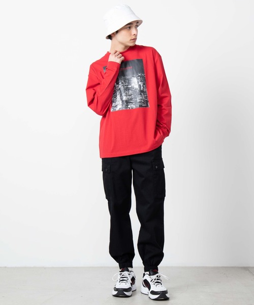 WEGO（ウィゴー）の「WEGO/フォトプリントロンT（Tシャツ/カットソー・メンズ・ホワイト/レッド・MEDIUM/LARGE/SMALL）」の11枚目の写真