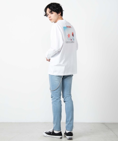 WEGO（ウィゴー）の「WEGO/フォトプリントロンT（Tシャツ/カットソー・メンズ・ホワイト/レッド・MEDIUM/LARGE/SMALL）」の18枚目の写真