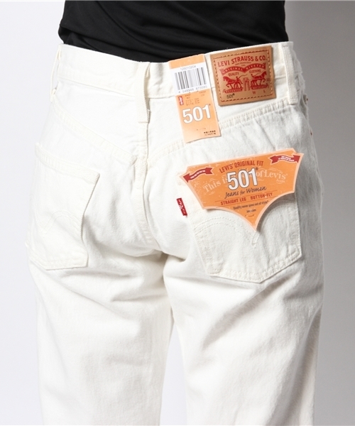 Levi's（リーバイス）の「501-レギュラーストレート/12.5oz ホワイトデニム（デニムパンツ・レディース・ホワイト・23inch/24inch/25inch/26inch/27inch）」の7枚目の写真