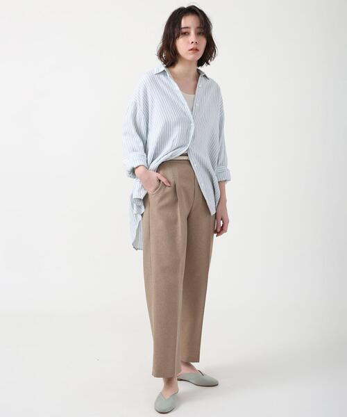 coen（コーエン）の「リネンライクストレートパンツ#（その他パンツ・レディース・ライラック/ナチュラル/ブラウン・LARGE/MEDIUM/SMALL）」の18枚目の写真