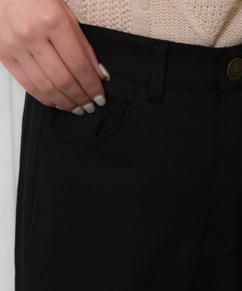 SpRay（スプレイ）の「ステッチストレートパンツ（その他パンツ・レディース・ブラック/アイボリー/オフホワイト・FREE）」の13枚目の写真