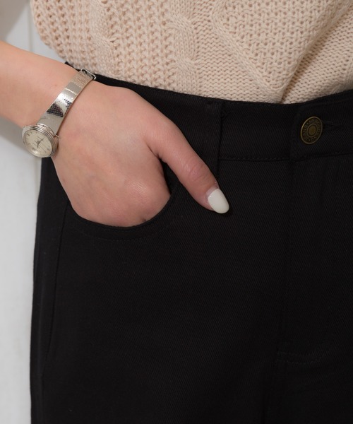 SpRay（スプレイ）の「ステッチストレートパンツ（その他パンツ・レディース・ブラック/アイボリー/オフホワイト・FREE）」の14枚目の写真