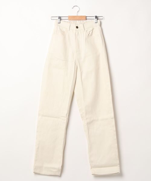 SpRay（スプレイ）の「ステッチストレートパンツ（その他パンツ・レディース・ブラック/アイボリー/オフホワイト・FREE）」の18枚目の写真