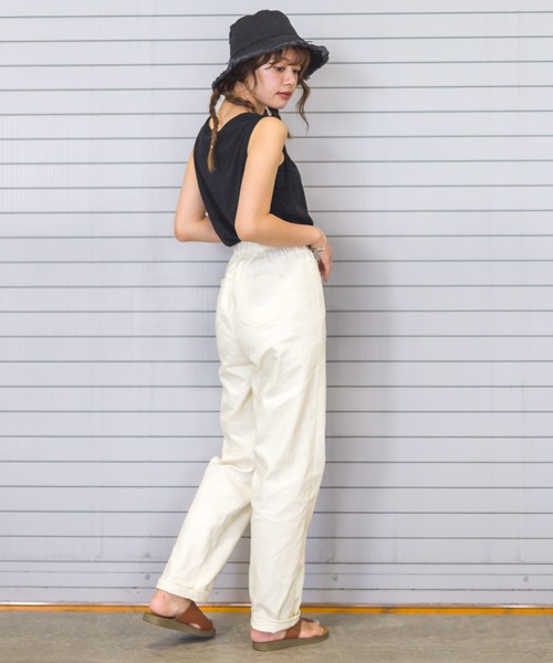 SpRay（スプレイ）の「ステッチストレートパンツ（その他パンツ・レディース・ブラック/アイボリー/オフホワイト・FREE）」の22枚目の写真