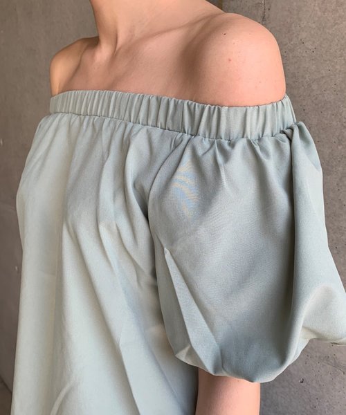 FUN.TRINITY（ファン トリニティー）の「バルーンスリーブブラウス（シャツ/ブラウス・レディース・ブラック/レッド/オフホワイト/ミント/ピンクベージュ・M）」の12枚目の写真