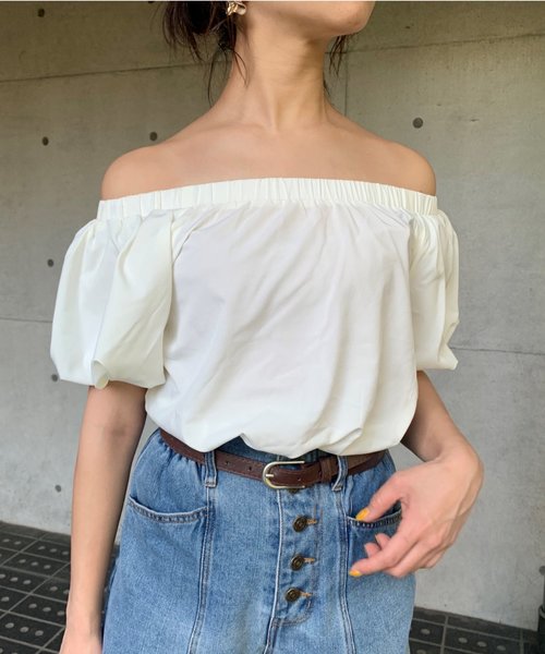 FUN.TRINITY（ファン トリニティー）の「バルーンスリーブブラウス（シャツ/ブラウス・レディース・ブラック/レッド/オフホワイト/ミント/ピンクベージュ・M）」の15枚目の写真