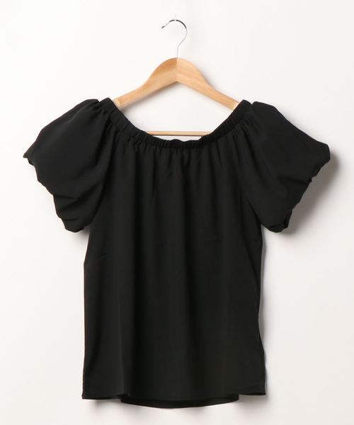 FUN.TRINITY（ファン トリニティー）の「バルーンスリーブブラウス（シャツ/ブラウス・レディース・ブラック/レッド/オフホワイト/ミント/ピンクベージュ・M）」の7枚目の写真