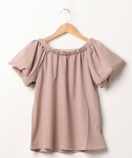 FUN.TRINITY（ファン トリニティー）の「バルーンスリーブブラウス（シャツ/ブラウス・レディース・ブラック/レッド/オフホワイト/ミント/ピンクベージュ・M）」の9枚目の写真