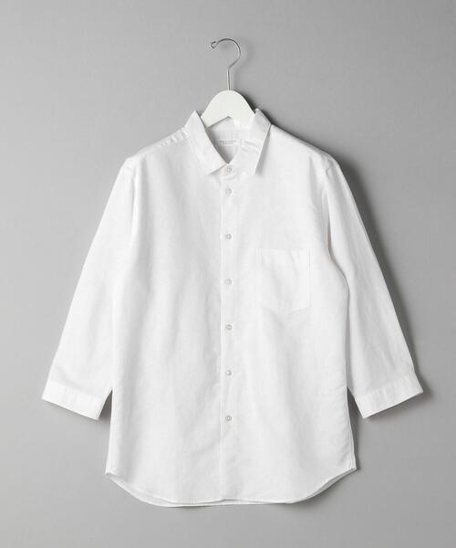 シャツ/ブラウス(長袖/七分) BEAUTY&YOUTH UNITED ARROWS - leinwande / Belted Sleeve Shirts / White BEAUTY&YOUTH UNITED ARROWS（ビューティーアンドユース