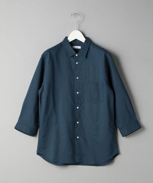 BEAUTY&amp;YOUTH UNITED ARROWS - leinwande ベルテッドスリーブシャツ　ホワイト BY ピン ドット シャツ （シャツ・ブラウス）｜BEAUTY&YOUTH