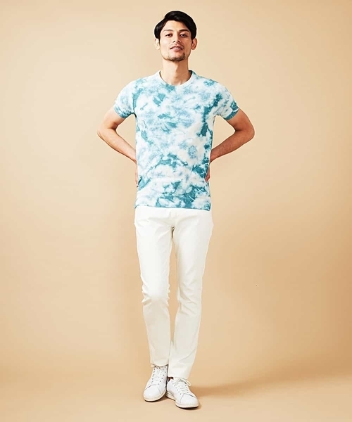 MICHEL KLEIN HOMME   （ミッシェルクランオム）の「ニットカットソー（オアシス）（Tシャツ/カットソー・メンズ・ベージュ/ミント・46/48/51）」の14枚目の写真