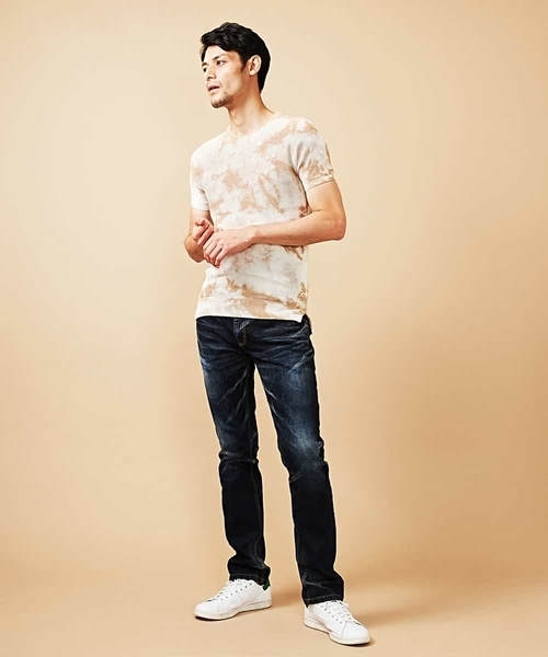 MICHEL KLEIN HOMME   （ミッシェルクランオム）の「ニットカットソー（オアシス）（Tシャツ/カットソー・メンズ・ベージュ/ミント・46/48/51）」の13枚目の写真