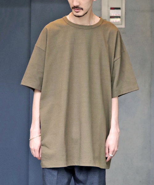 WISM(ウィズム)の「【WEWILL / ウィーウィル】WISM 別注 2.5XL HEAVY T-SH(Tシャツ/カットソー・メンズ・カーキ/ブラック/ホワイト・LARGE/MEDIUM)」の9枚目の写真